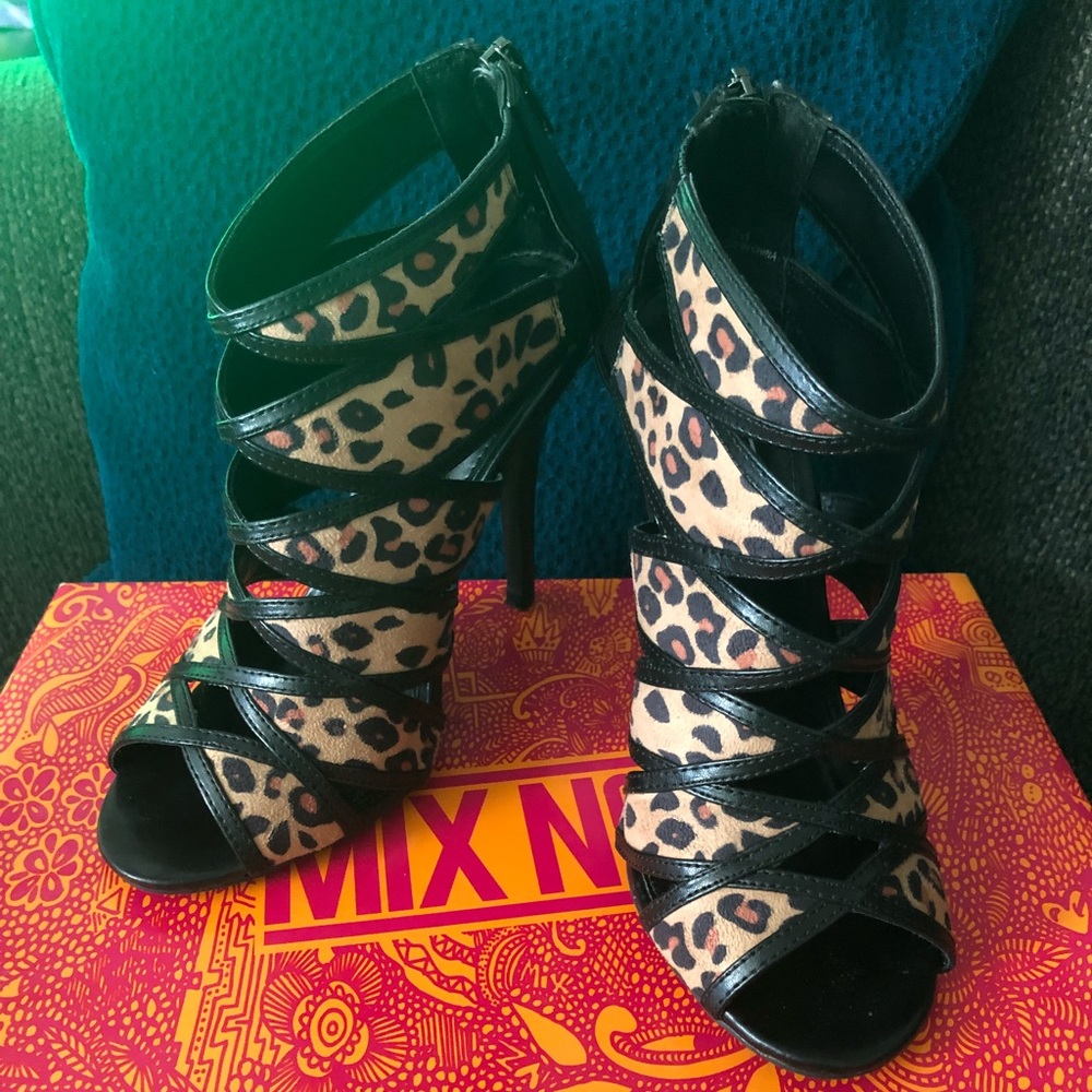 Leopard print heels